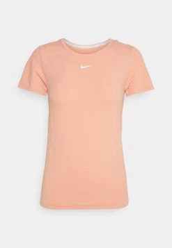 Nike Performance Damen AURA SLIM - Sport T-shirt - Lt Madder Root/silver -Angebote Nike Store 000dfb075f354816bc46567886ed70de