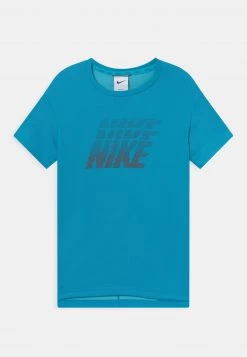 Nike Performance Kinder BREATHE - T-Shirt Print - Imperial Blue/chlorine Blue/brown Basalt