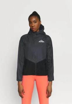Nike Performance Damen TRAIL - Laufjacke - Black/dark Smoke Grey