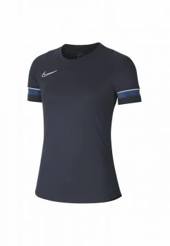Nike Performance ACADEMY - Sport T-shirt - Obsidian/white/royal Blue/white | Damen