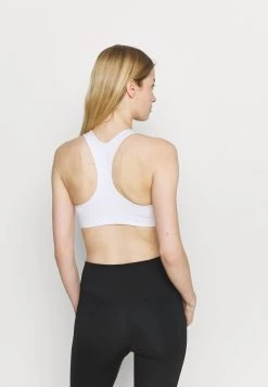 Nike Performance Damen FUTURA BRA - Sport-BH Mit Mittlerer Stützkraft - White/black -Angebote Nike Store 01cd11469c9b45e89be9ec1c56639f88
