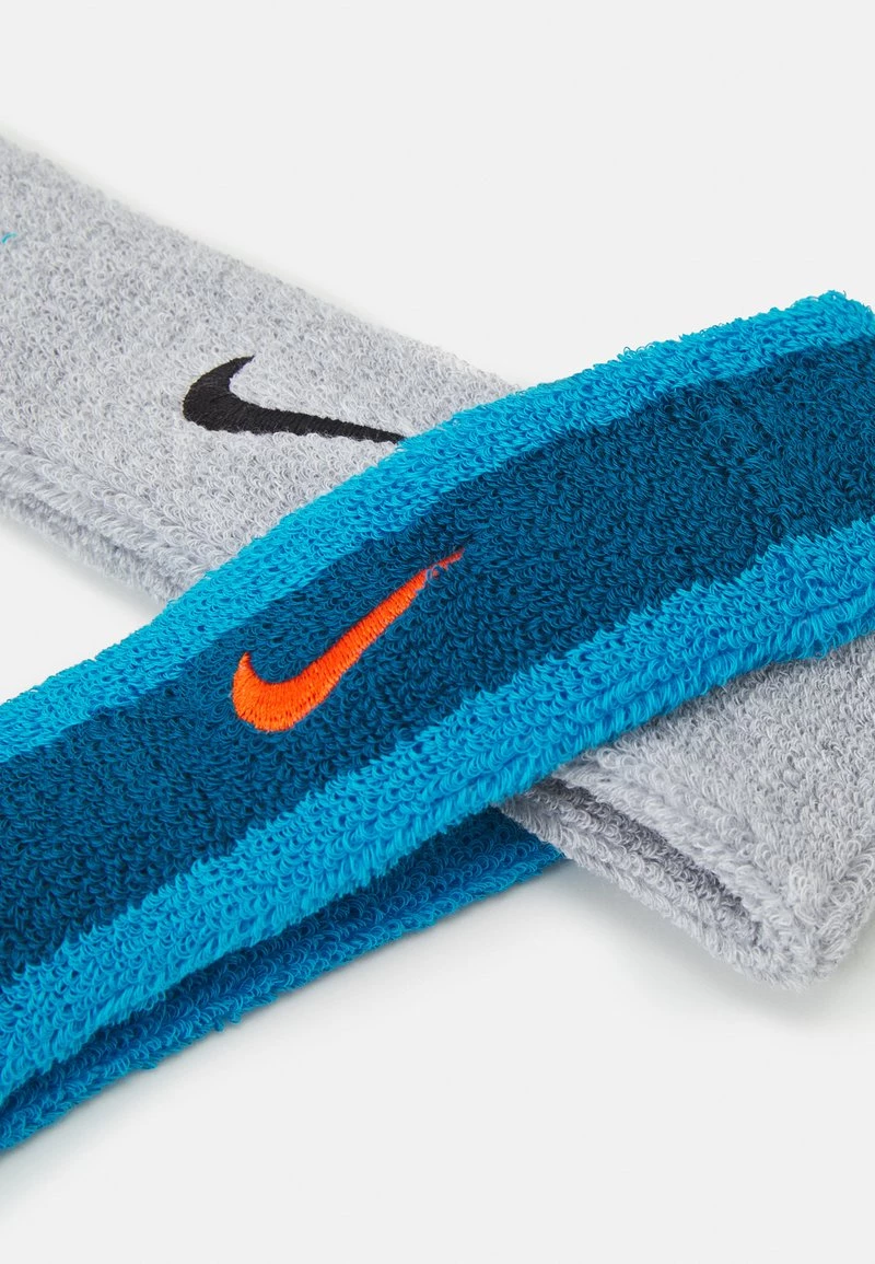 Nike Performance HEADBAND 2 PACK UNISEX - Schweißband - Grey/blue 3 Nike Performance HEADBAND 2 PACK UNISEX - Schweißband - Grey/blue – Bild 3