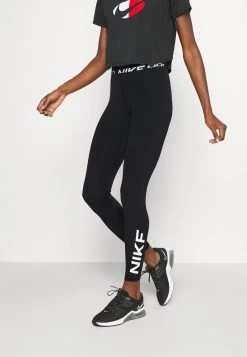 Nike Performance Tights - Black/white | Damen