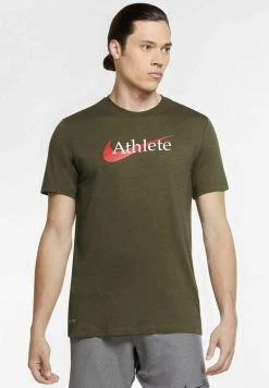 Nike Performance HERREN - T-Shirt Print - Khaki
