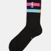 Nike Performance Herren NBA MIAMI HEAT MOMENTS MIXTAPES CITY EDITION CREW SOCKS - Sportsocken - Black/laser Fuchsia/blue Gale/white