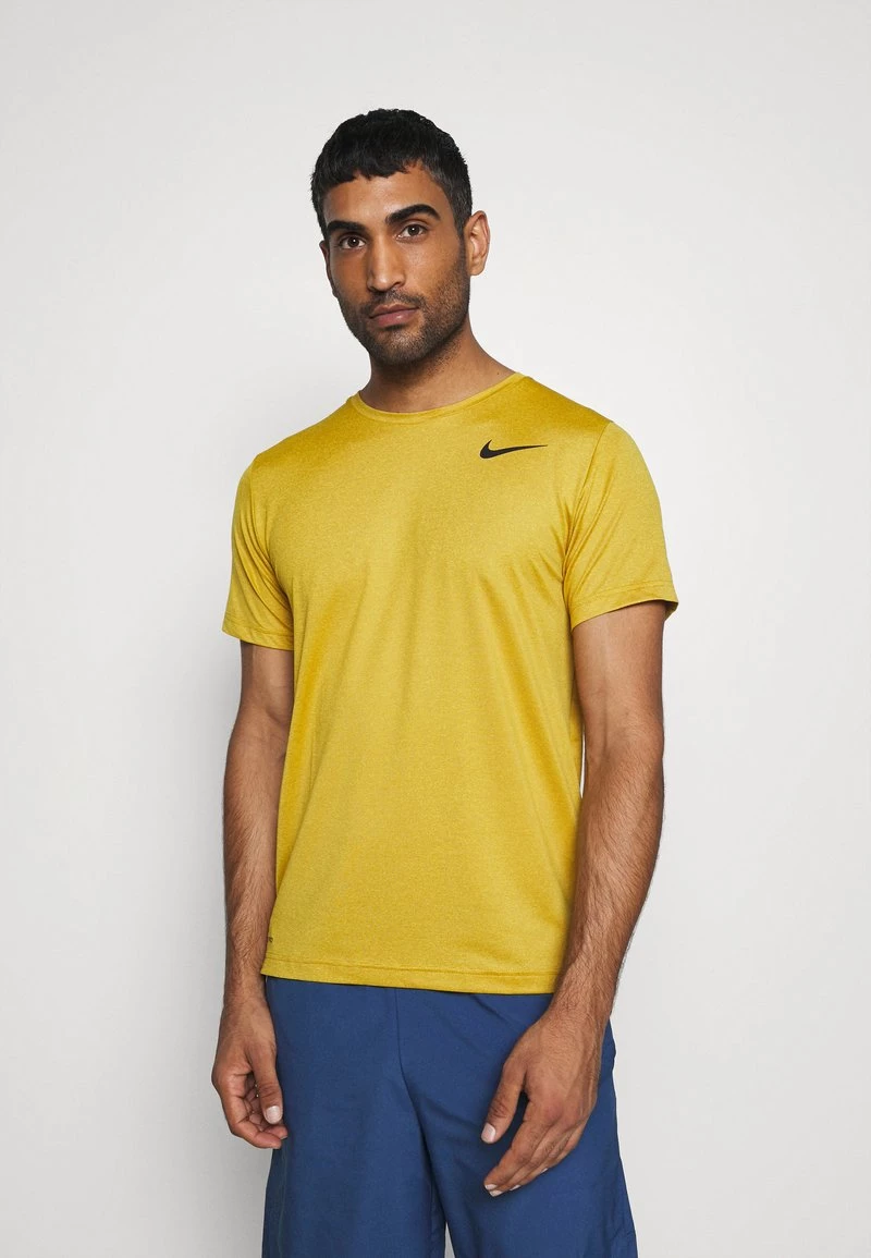 Nike Performance Herren T-Shirt Basic - Tawny/dark Sulfur/heather/black 1 Nike Performance Herren T-Shirt Basic - Tawny/dark Sulfur/heather/black