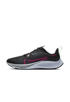Nike Performance Herren AIR ZM PEGASUS SHIELD - Laufschuh Stabilität - Black/iron Grey/obsidian Mist/pink Blast