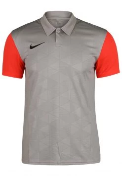 Nike Performance TROPHY IV - Sport T-shirt - Pewter Grey / Bright Crimson / Black | Herren