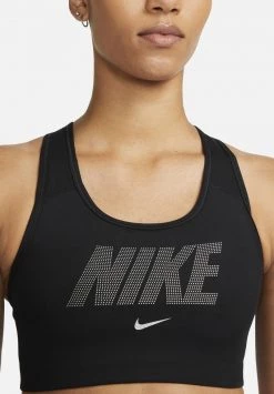 Nike Performance Damen W NK DF SWSH MTLC GX BRA - Sport-BH Mit Mittlerer Stützkraft - Black/(metallic Silver) -Angebote Nike Store 037f6b8618aa41c7a30faa2dae657efc
