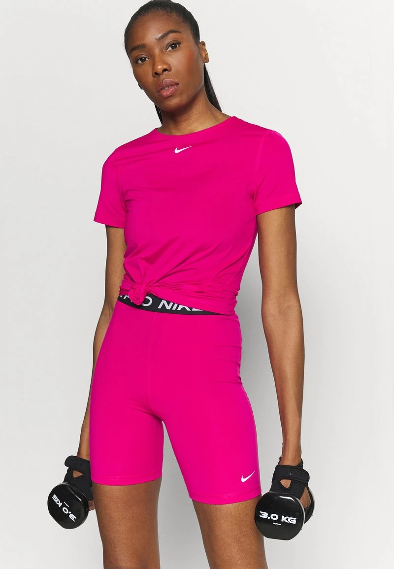 Nike Performance Damen ALL OVER - T-Shirt Basic - Fireberry/white 3 Nike Performance Damen ALL OVER - T-Shirt Basic - Fireberry/white – Bild 3