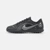 Nike Performance MERCURIAL JR VAPOR 14 CLUB TF UNISEX - Fußballschuh Multinocken - Black/metallic Silver/medium Ash