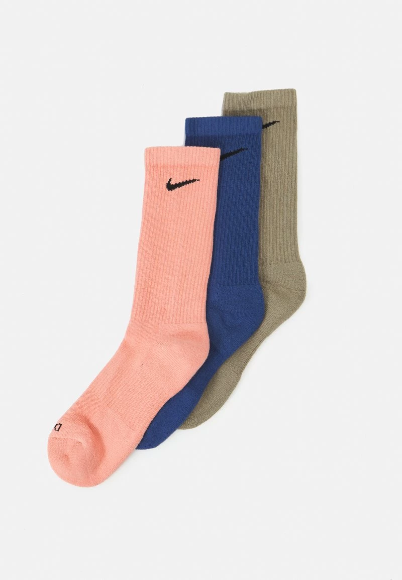 Nike Performance EVERYDAY PLUS CUSH CREW 3 PACK UNISEX - Sportsocken - Light Madder Root/matte Olive/mystic Navy 1 Nike Performance EVERYDAY PLUS CUSH CREW 3 PACK UNISEX - Sportsocken - Light Madder Root/matte Olive/mystic Navy