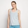 Nike Performance Damen DYE TANK - Sport T-shirt - Cerulean