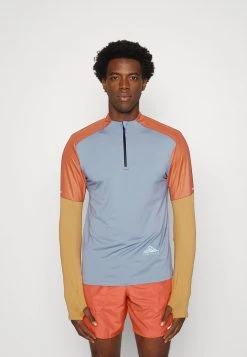 Nike Performance Herren TRAIL - Langarmshirt - Ashen Slate/dark Russet/wheat