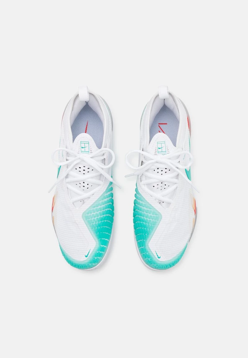 Nike Performance REACT VAPOR NXT - Multicourt Tennisschuh - White/washed Teal/habanero Red | Damen 4 Nike Performance REACT VAPOR NXT - Multicourt Tennisschuh - White/washed Teal/habanero Red | Damen – Bild 4