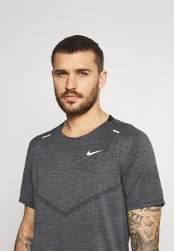 Nike Performance Herren TECHKNIT ULTRA - T-Shirt Print - Black/white/silver -Angebote Nike Store 0641963c6ee448f0b2710cecb1ee8f74