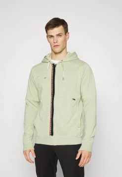 Nike Performance Herren FC TRIBUNA HOODIE - Sweatjacke - Olive Aura/habanero Red/white