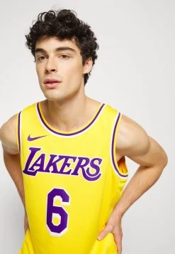 Nike Performance Herren NBA LOS ANGELES LAKERS LEBRON JAMES ICON SWINGMAN - NBA-Trikot - Gelb/lila -Angebote Nike Store 070b9d85ac084e59bb7b28f5d0014c99