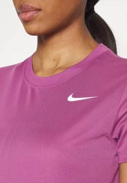 Nike Performance Damen DRY TEE CREW - Sport T-shirt - Light Bordeaux/white -Angebote Nike Store 072680e4454d4a09a37e928fab86c536