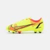 Nike Performance JR MERCURIAL VAPOR 14 ACADEMY FG/MG UNISEX - Fußballschuh Nocken - Volt/bright Crimson