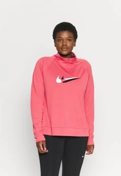 Nike Performance Damen RUN - Sport T-shirt - Archaeo Pink/black/silver/white