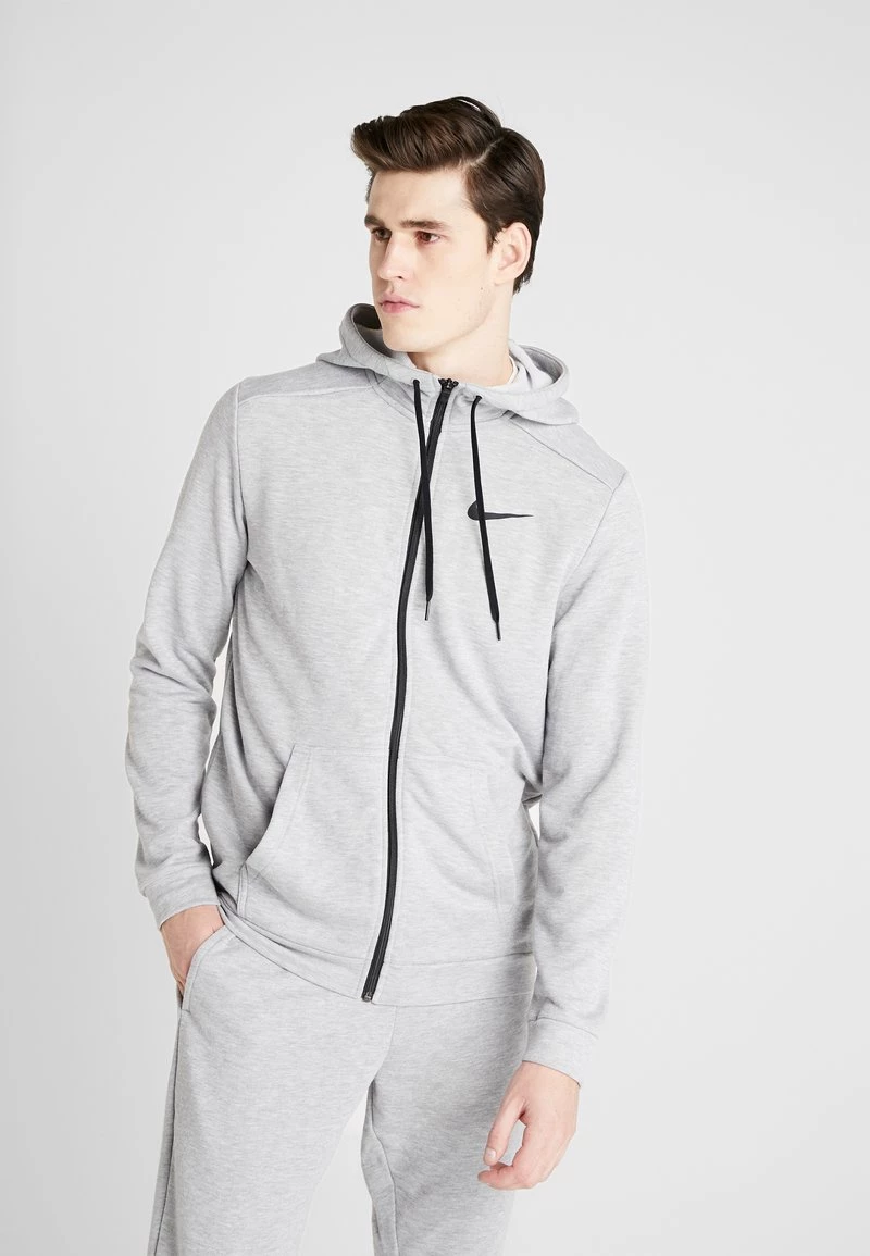 Nike Performance Herren DRY HOODIE - Sweatjacke - Dark Grey Heather/black 1 Nike Performance Herren DRY HOODIE - Sweatjacke - Dark Grey Heather/black