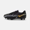 Nike Performance JR. PHANTOM GT2 ACADEMY UNISEX - Fußballschuh Nocken - Black/metallic Dark Grey/metallic Gold