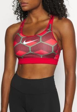 Nike Performance Damen KENYA IMPACT STRAPPY BRA - Sport-BH Mit Starker Stützkraft - Chile Red/university Red/white -Angebote Nike Store 088ba6d4a9344999a087f355fbc5d0f3