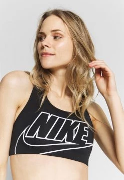Nike Performance Damen FUTURA BRA - Sport-BH Mit Mittlerer Stützkraft - Black/white -Angebote Nike Store 0893beb6f2e64f1bbfbae40ea5631455