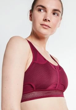 Nike Performance Damen NIKE ULTRABREATHE BRA - Sport-BH Mit Mittlerer Stützkraft - Dark Beetroot/black -Angebote Nike Store 08cfdd0b55d9415984c725531de99a0c