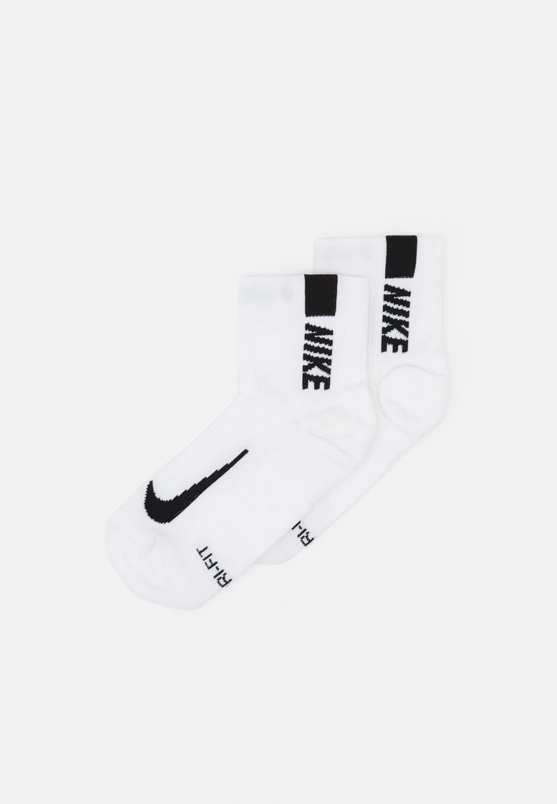 Nike Performance ANKLE 2 PACK UNISEX - Sportsocken - White/black 1 Nike Performance ANKLE 2 PACK UNISEX - Sportsocken - White/black