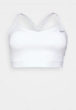 Nike Performance Damen INDY PLUS BRA - Sport-BH Mit Leichter Stützkraft - White/grey Fog -Angebote Nike Store 09a6c77e65994ce7ab41616a8a916d06