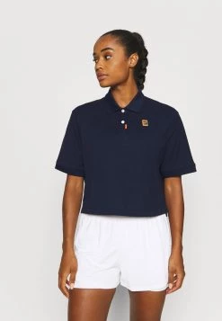 Nike Performance Damen THE 2.0 HERITAGE - Poloshirt - Obsidian/brilliant Orange