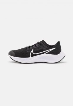 Nike Performance AIR ZOOM PEGASUS 38 GS UNISEX - Laufschuh Wettkampf - Black/white/anthracite/volt