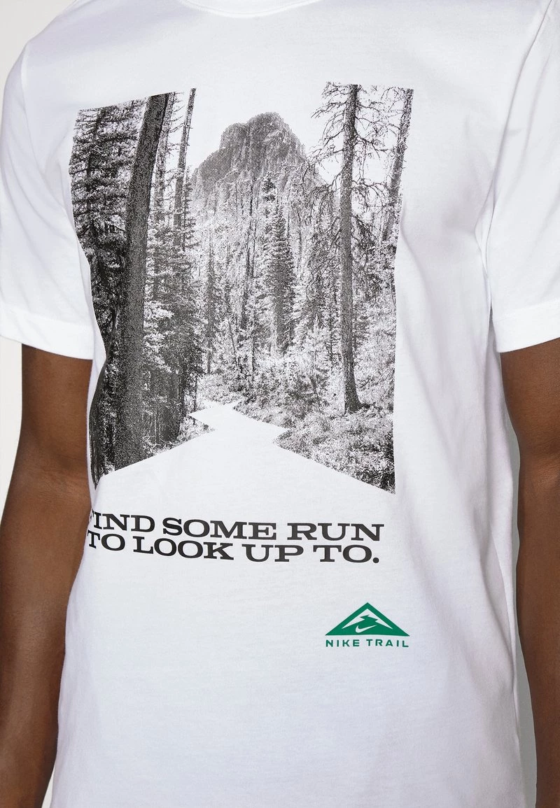 Nike Performance Herren TEE TRAIL - Sport T-shirt - White 6 Nike Performance Herren TEE TRAIL - Sport T-shirt - White – Bild 6