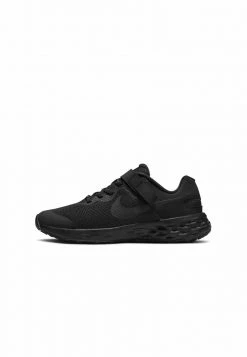 Nike Performance NIKE REVOLUTION 6 FLYEASE UNISEX - Laufschuh Neutral - Black Dark Smoke Grey Black