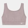 Nike Performance Kinder LUXE BRA - Sport BH - Plum Fog/white/lemon Twist