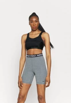Nike Performance Damen ALPHA BRA - Sport-BH Mit Starker Stützkraft - Black/dk Smoke Grey