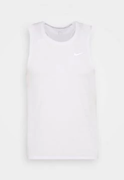 Nike Performance MILER TANK - Top - White/silver | Herren -Angebote Nike Store 0c17789d3e244eaaa938146a66a9ab95