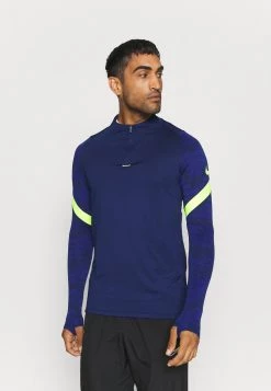 Nike Performance STRIKE DRIL - Langarmshirt - Blue Void/deep Royal Blue/volt | Herren