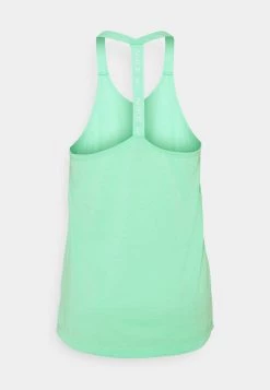 Nike Performance Damen DRY ELASTIKA TANK - Sport T-shirt - Green Glow/heather/white -Angebote Nike Store 0f09fc61bd0e4f92bfd3701127081212