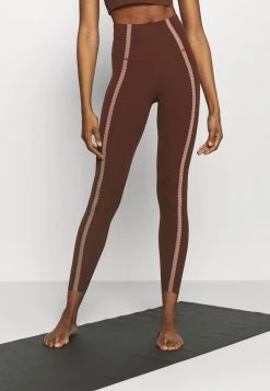 Nike Performance LUXE EYLET 7/8 - Tights - Bronze Eclipse/smokey Mauve | Damen