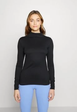 Nike Performance Damen LUXE - Langarmshirt - Black/dark Smoke Grey