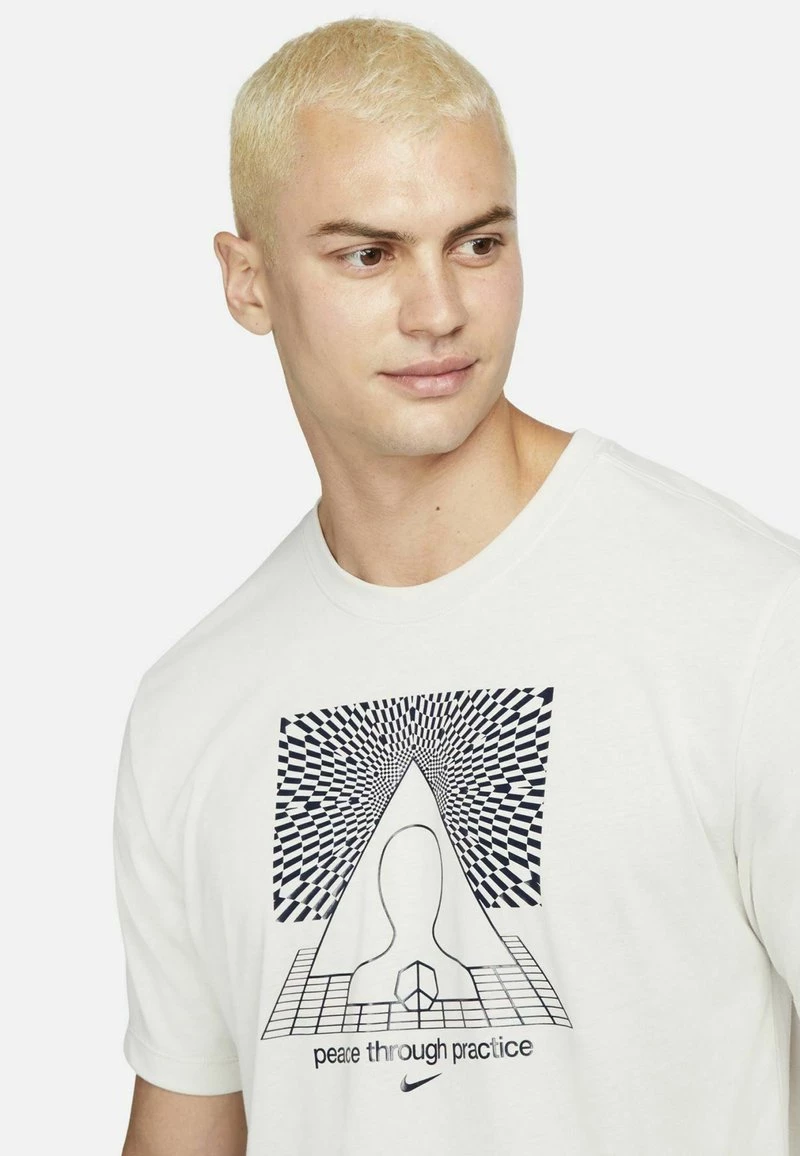 Nike Performance Herren TEE YOGA - Sport T-shirt - Light Bone 3 Nike Performance Herren TEE YOGA - Sport T-shirt - Light Bone – Bild 3