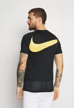 Nike Performance Herren DRY - T-Shirt Print - Black/black/white