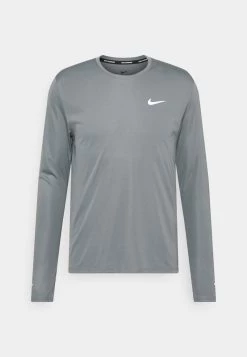 Nike Performance Herren MILER - Langarmshirt - Smoke Grey/silver