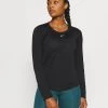 Nike Performance Damen ONE - Langarmshirt - Black/white