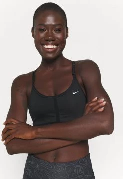 Nike Performance Damen INDY BRA - Sport-BH Mit Mittlerer Stützkraft - Black/white -Angebote Nike Store 11c7e3716267415ca1002599fb1b182a