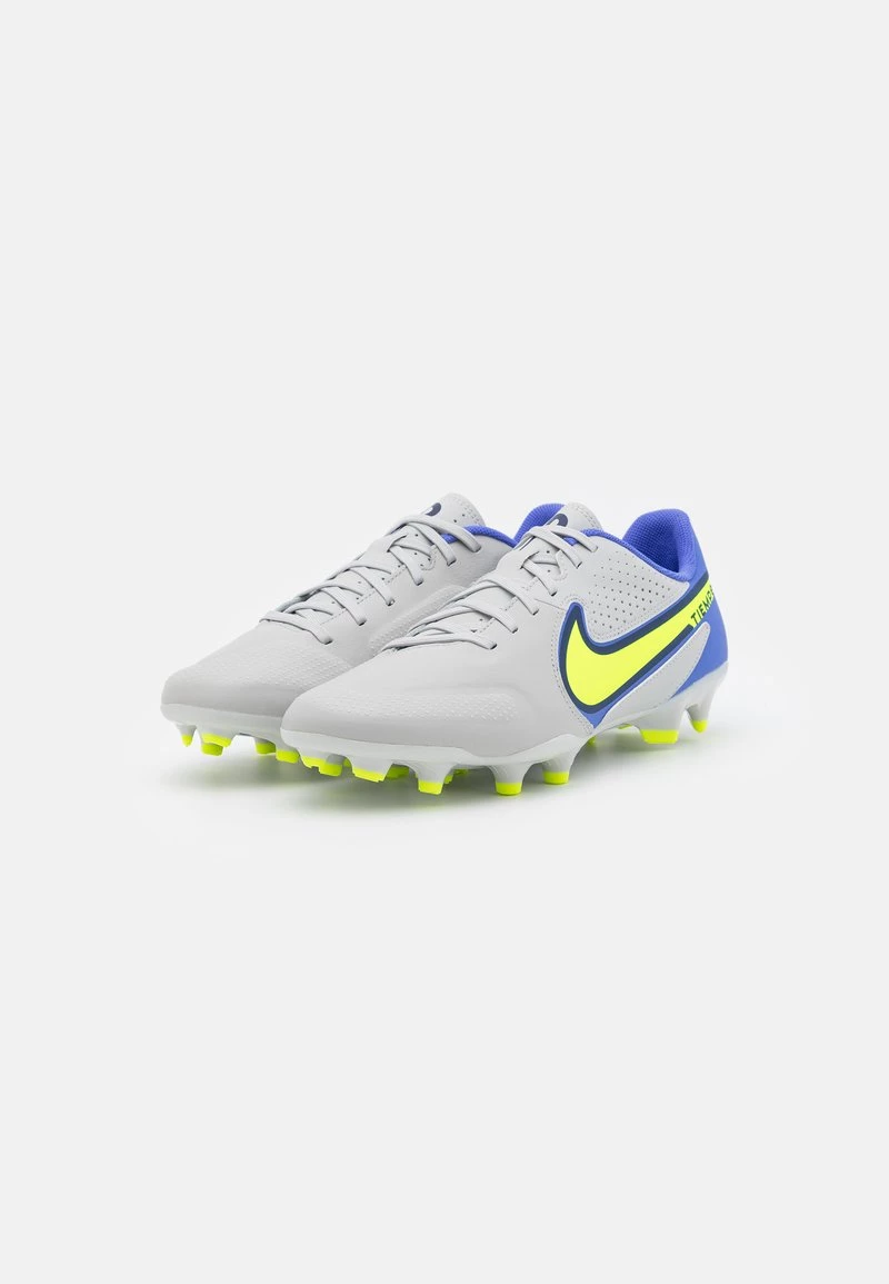 Nike Performance Unisex TIEMPO LEGEND 9 ACADEMY FG/MG - Fußballschuh Nocken - Grau/gelb/blau 2 Nike Performance Unisex TIEMPO LEGEND 9 ACADEMY FG/MG - Fußballschuh Nocken - Grau/gelb/blau – Bild 2
