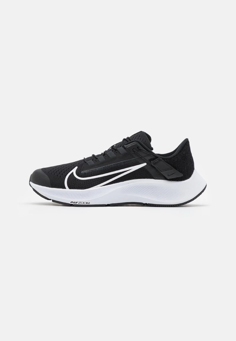 Nike Performance Damen AIR ZOOM PEGASUS FLYEASE - Laufschuh Neutral - Black/white/anthracite/volt 1 Nike Performance Damen AIR ZOOM PEGASUS FLYEASE - Laufschuh Neutral - Black/white/anthracite/volt
